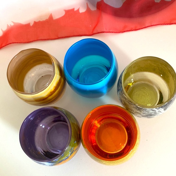 PLANET GLASS Set of 5 Glasses Solar System glassware - Picture 2 of 11